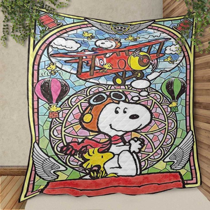 Snoopy Diamond Peanuts Cartoon Christmas Gifts Lover Quilt Blanket,snoopy Quilt Blanket