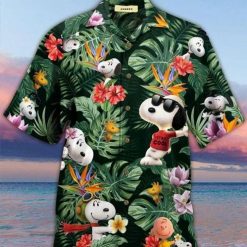 Snoopy Stay Cool Tropical Hawaiian Shirt