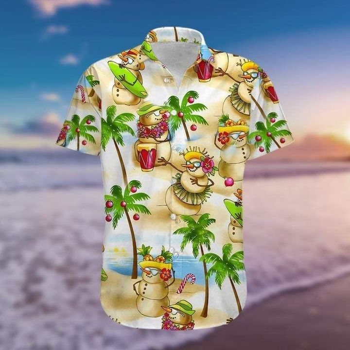 Snowman And Trip Hawaiian Shirt