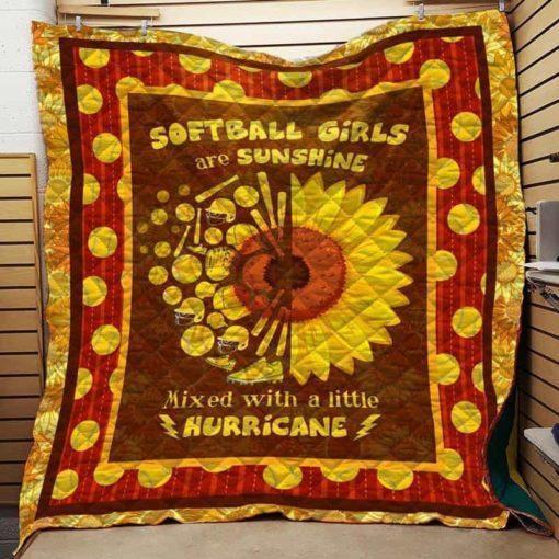 Softball Sunflower Quilt On Sale!