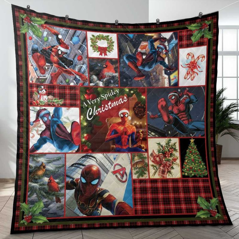 Spiderman Christmas Quilt, Spiderman Christmas Gift