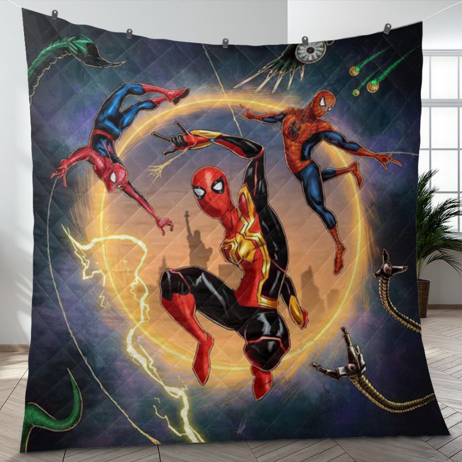 Spider-Man Marvel Comics Gift For Fan, Spiderman No Way Home Quilt Blanket