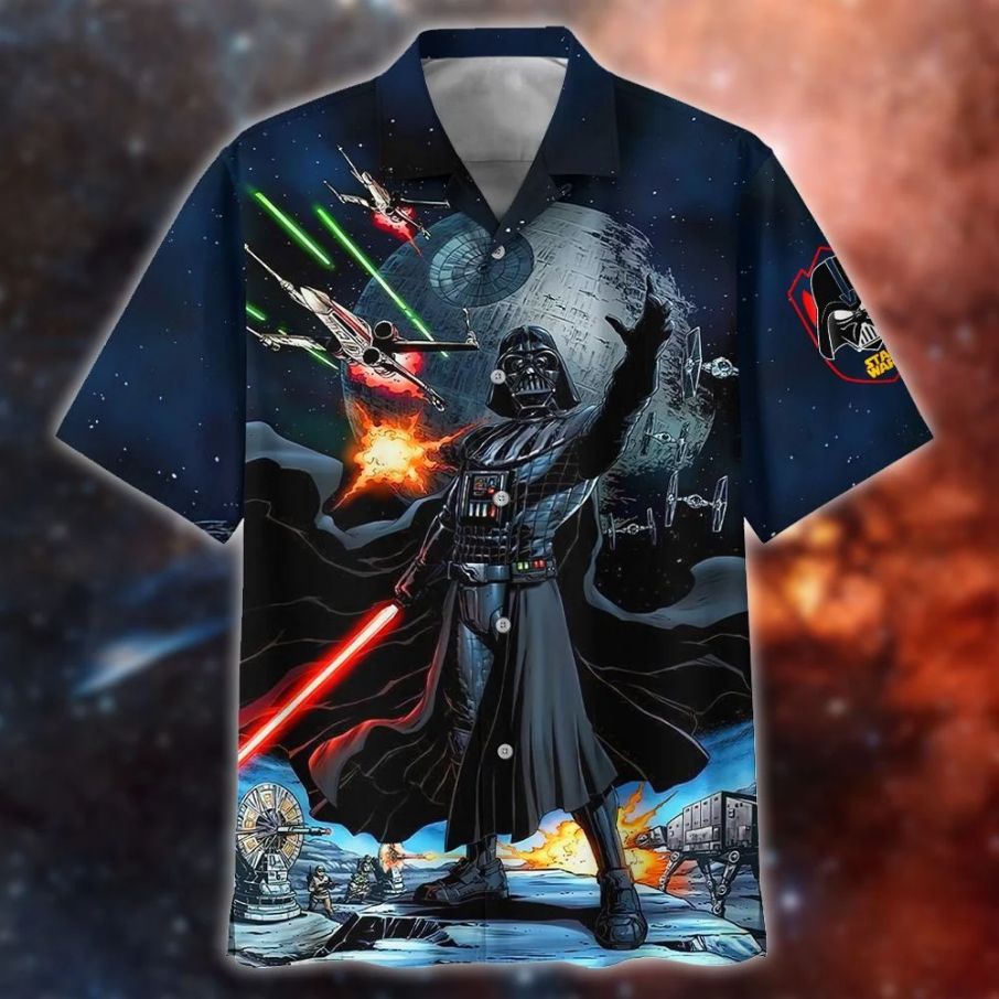 Star Wars Darth Vader Storm Trooper Flower Hawaiian Shirt For Men