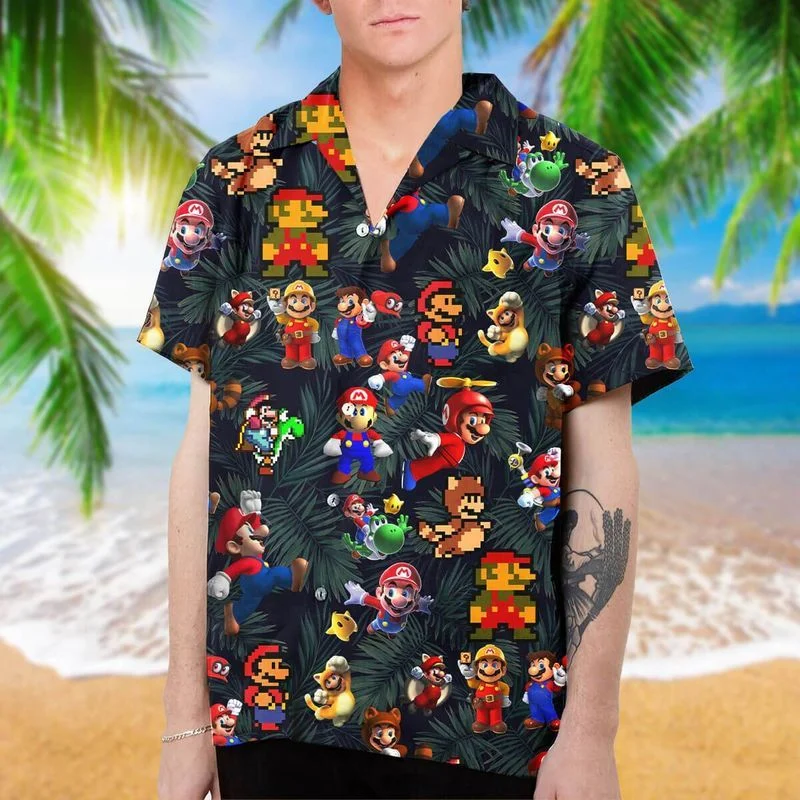Super Mario Hawaiian Shirt