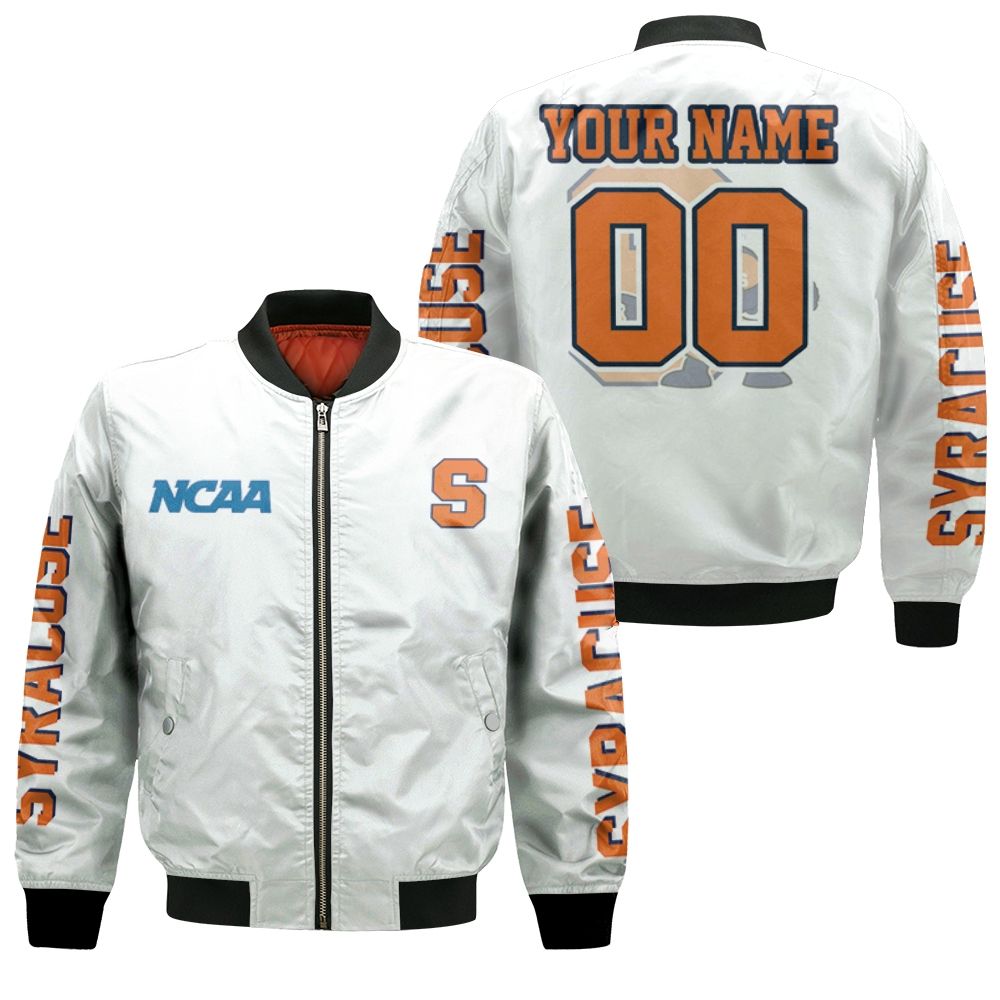 Syracuse Orange Ncaa Bomber 3d Personalized Bomber Jacket