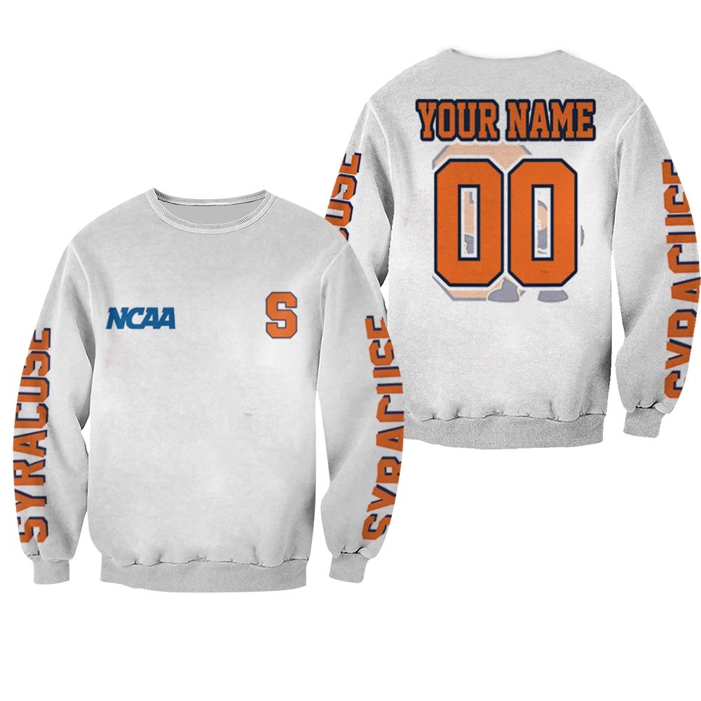 Syracuse Orange Ncaa Bomber 3d Personalized Sweater