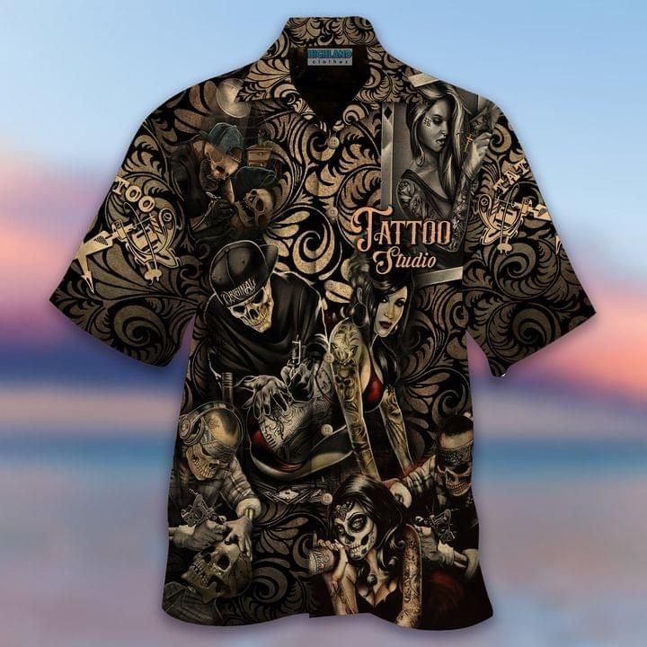 Tattoos Studio Hawaiian Shirt Teeruto   Tattoos Studio Hawaiian Shirtblqmq 