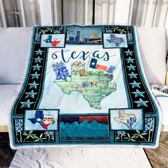 Texas Girl Fleece Blanket Quilt Blanket