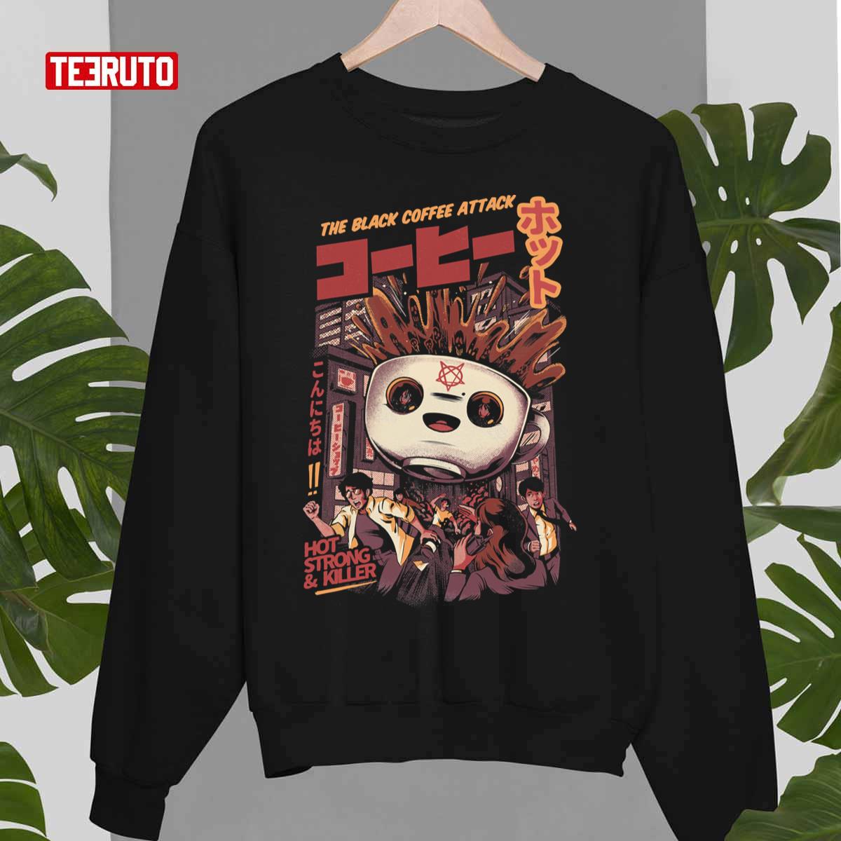 The Black Magic Coffee Attack Japanese Style Unisex Sweatshirt - Teeruto