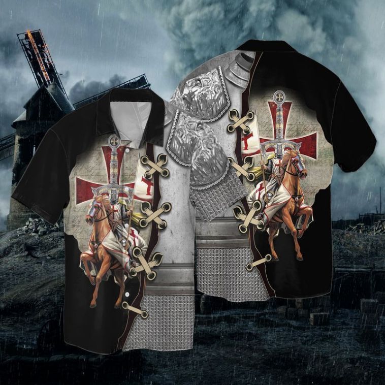 The Cross Knight Templar Hawaiian Shirt