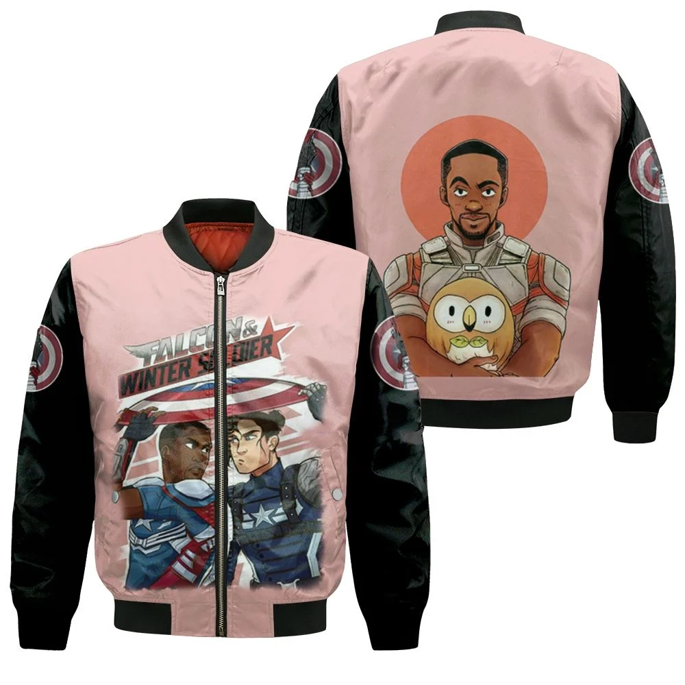 The Falcon And The Winter Soldier Eyes Contact Bomber Jacket