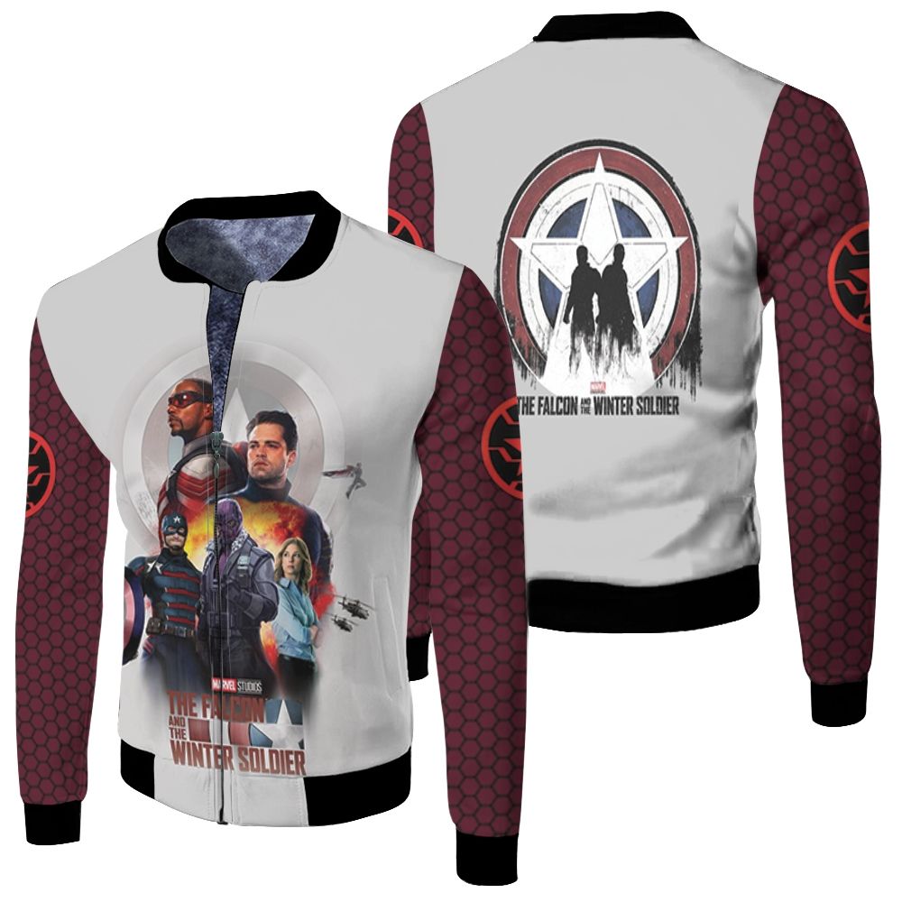 The Falcon And The Winter Soldier Finding Justice Fleece Bomber Jacket