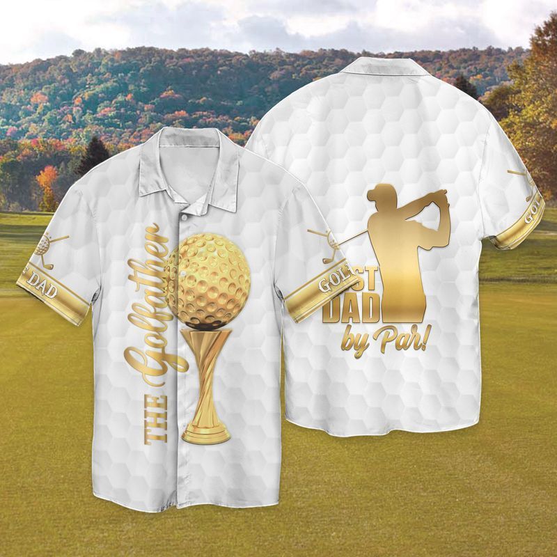 The Golffather Gold Hawaiian Shirt