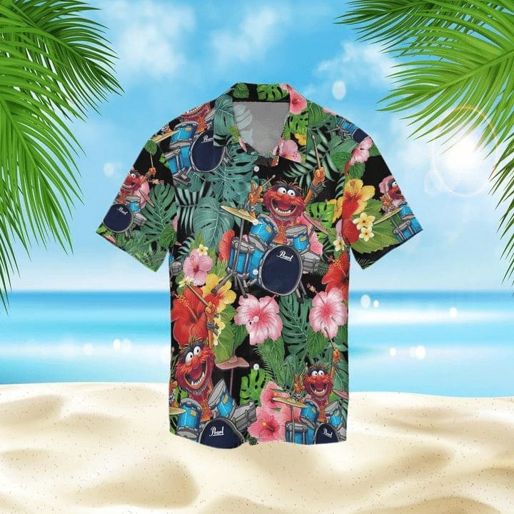 The Muppet Show Drummer Print Hawaiian Shirt