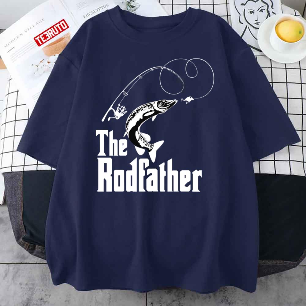 The Rodfather Fishing Funny Unisex T-Shirt