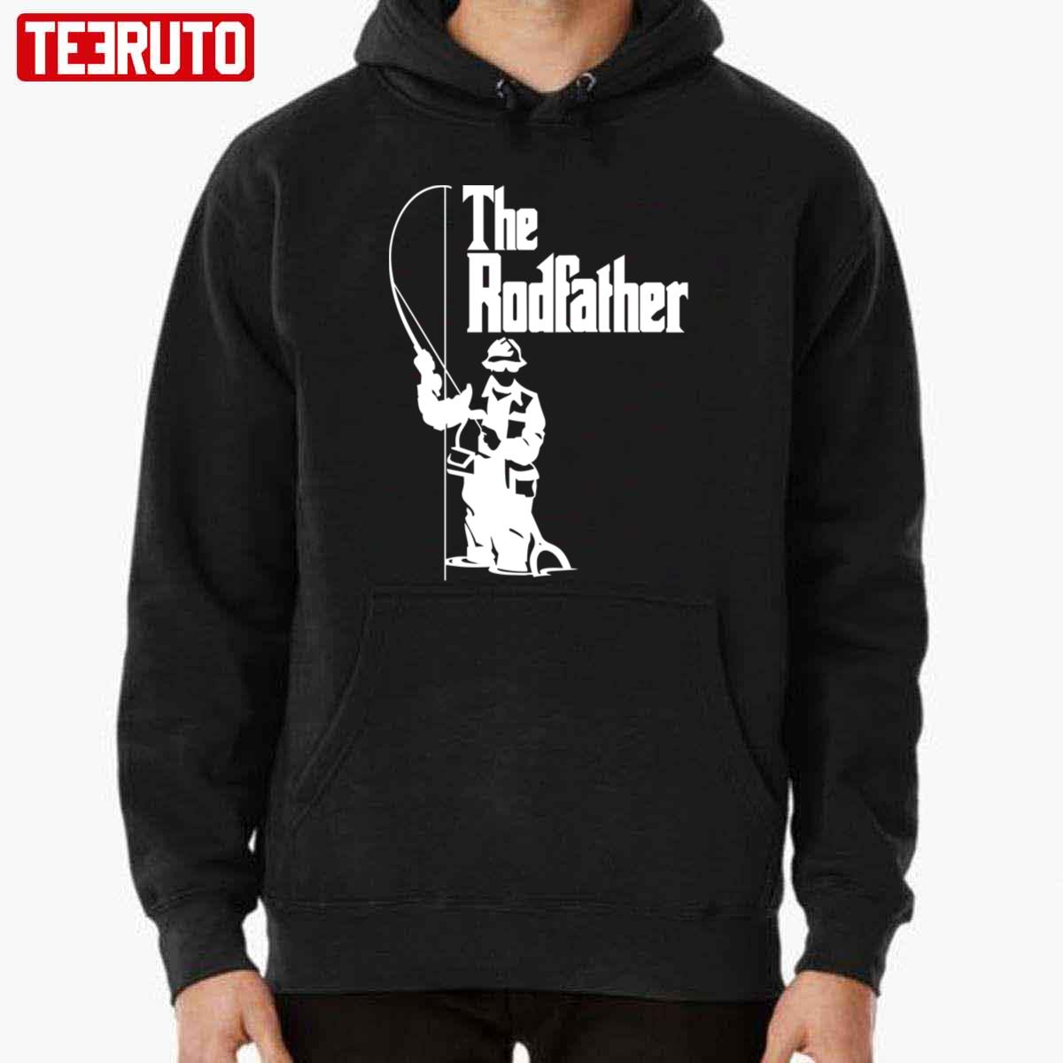 The Rodfather Fishing Vintage Unisex Hoodie