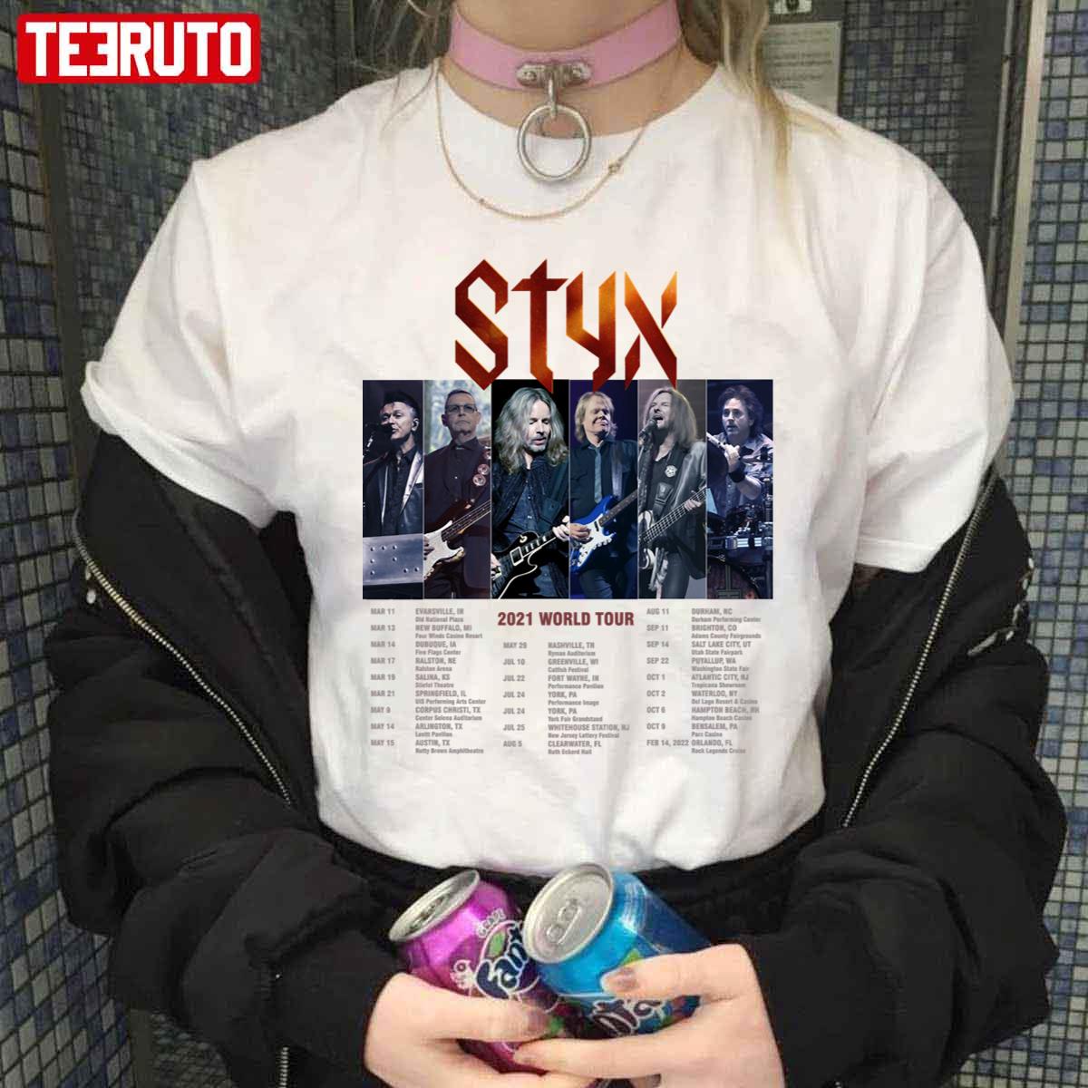 The Styx Band 2021 World Tour Unisex T-Shirt