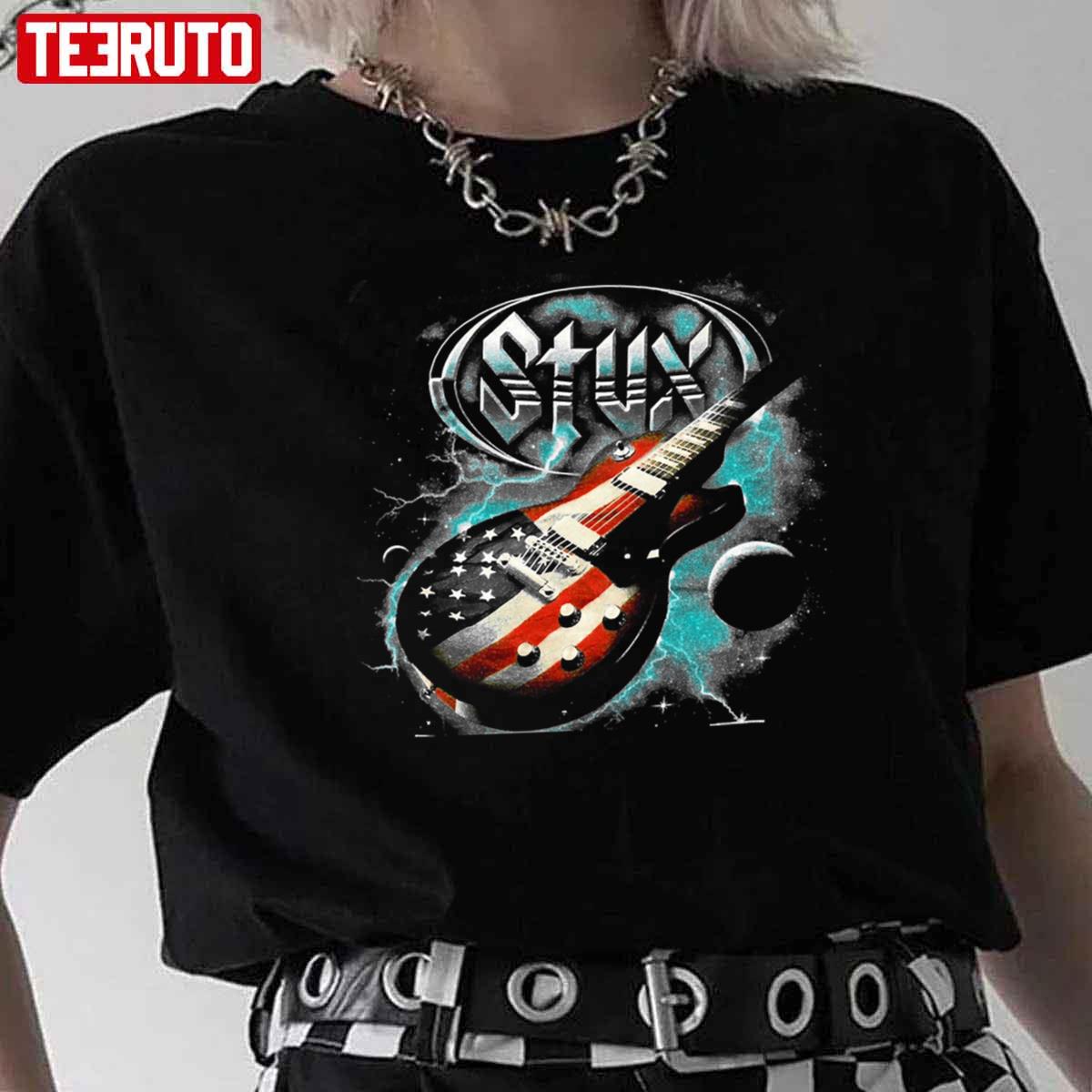 The Styx Guitar Flag Unisex T-Shirt