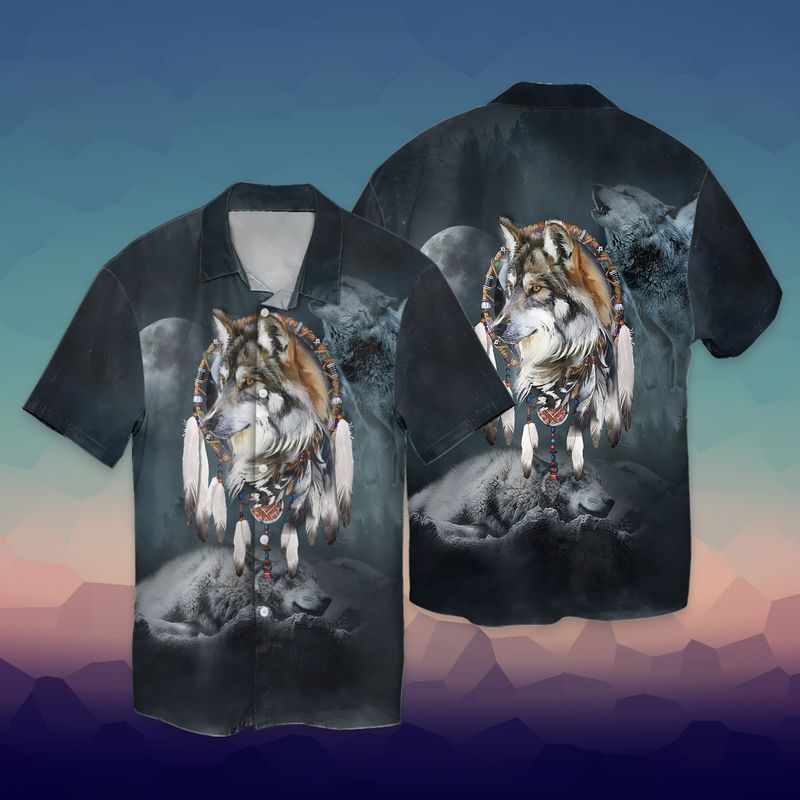 The Wolf Native Hawaiian Shirt