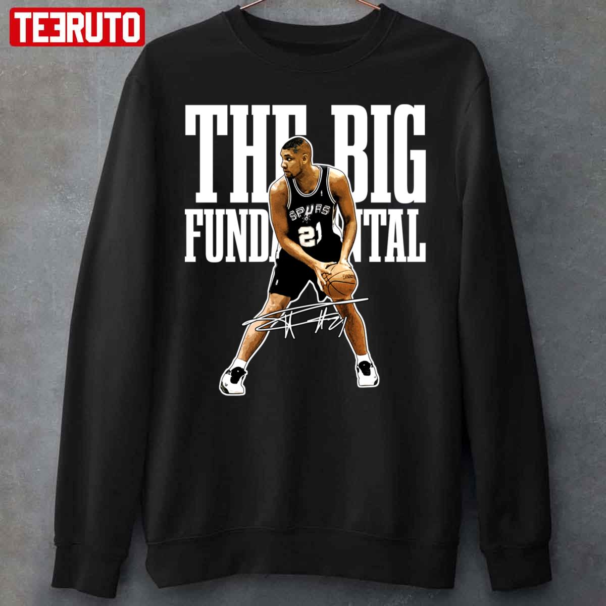 Tim Duncan The Big Fundamental Basketball Legend Signature Vintage Sweatshirt