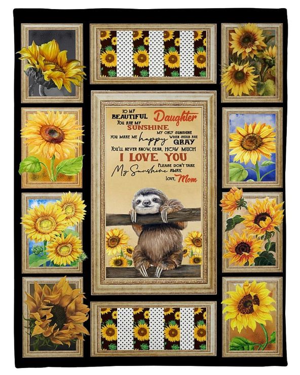 Sunflowers You Are My Sunshine Cozy Plush Fleece Blanket 50x60 