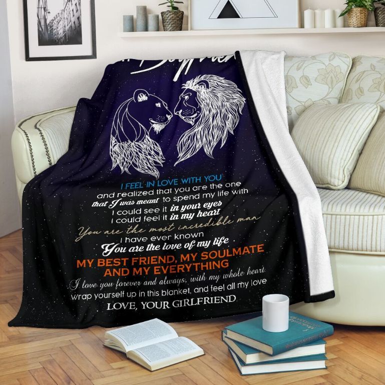To My Boyfriend You Are The Love Of My Life Fleece Blanket For Family Birthday Boyfriend For Him