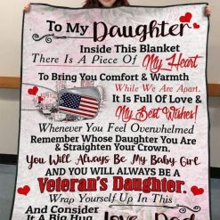 To My Daughter You Will Always Be My Baby Girl Fleece Blanket Quilt Blanket Christmas Birthday New Year Anniversary Love From Dad