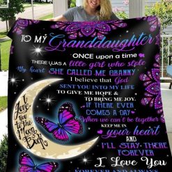 To My Granddaughter I Love You Forever And Always Fleece Blanket Quilt Blanket Christmas Birthday New Year Anniversary Love From