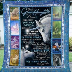 To My Granddaughter Unicorn Fleece Blanket Quilt Blanket For Granddaughter From Grandma