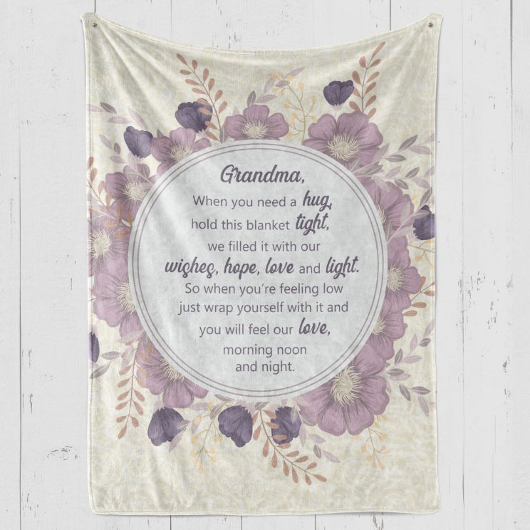 To My Grandma When You Are Feeling Low Fleece Blanket For Family Birthday Grandma For Her And Comfy