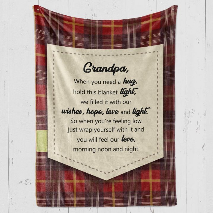 To My Grandpa When You Are Feeling Low Fleece Blanket For Family Birthday Grandpa For Him And Comfy