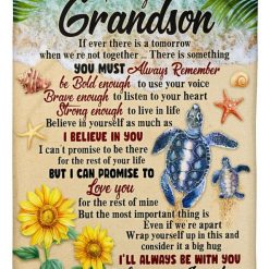 To My Grandson Blanket If Ever There Is A Tomorrow For Grandson From Grandma Birthday
