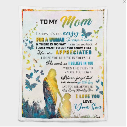 To My Mom As Much As I Believe In You Blanket For Mom From Son Birthday