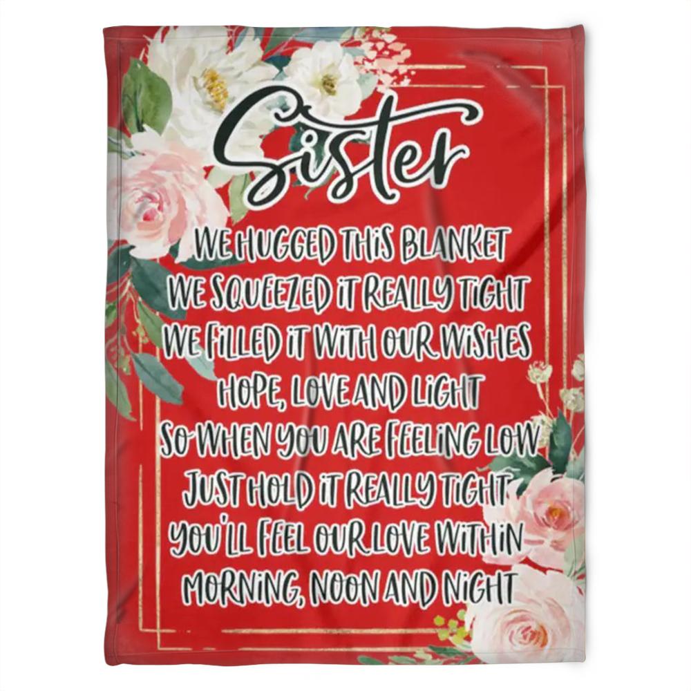 To My Sister Blanket Fleece Blanket S For Holidays Birthdays Family