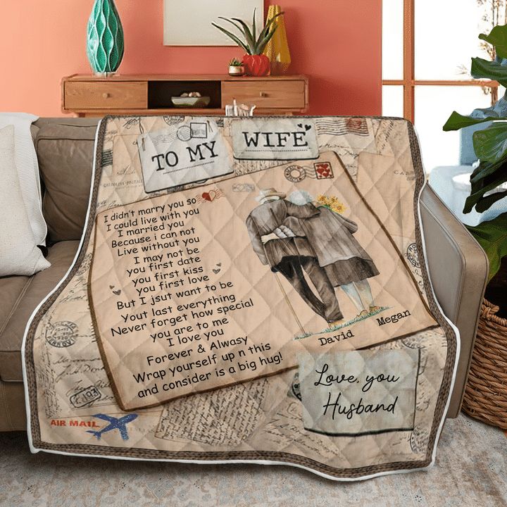 To My Wife Never Forget How Special You Are To Me Blanket For Wife From Husband Birthday