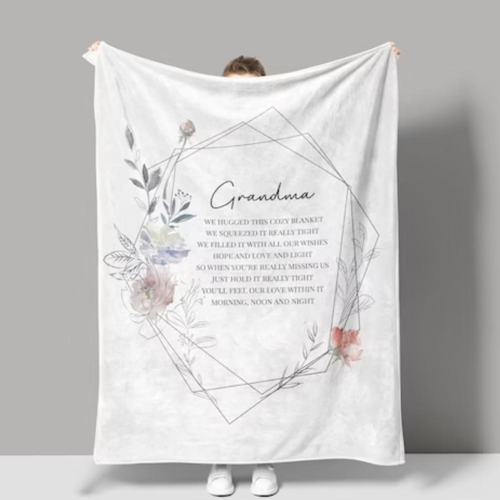 To My Grandma You’ll Feel Our Love Within This Fleece Blanket For Family From Granddaughter For Grandson Sofa