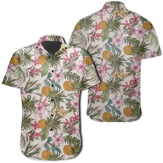 Tropical Pineaapple Hawaiian Shirt