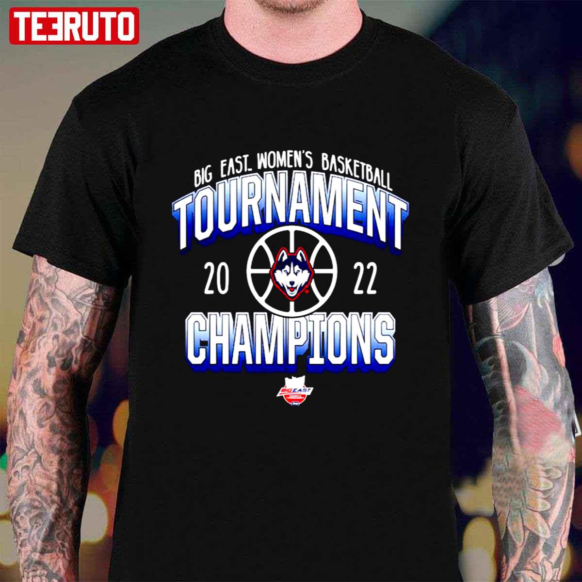 Uconn Huskies 2022 Big East Basketball Conference Tournament Champions Unisex T-Shirt