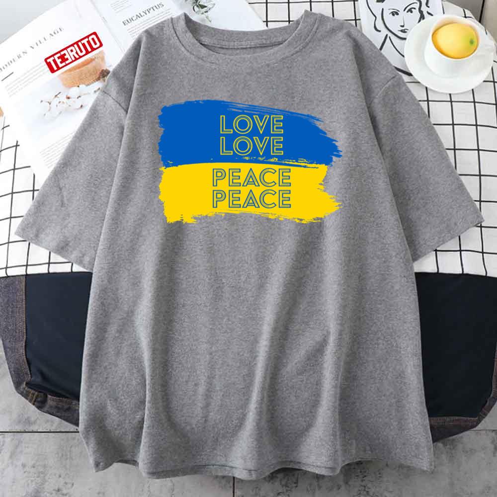 Ukraine Love Peace Proceeds To Ukrainian Army Eurovision Unisex T-Shirt