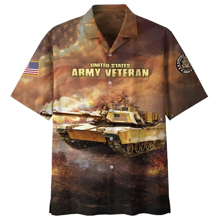 United States Army Veteran Hawaiian Shirt