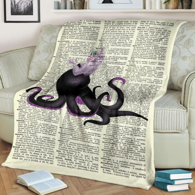 Villain Ursula Best Seller Fleece Blanket Gift For Fan, Premium Comfy Sofa Throw Blanket Gift