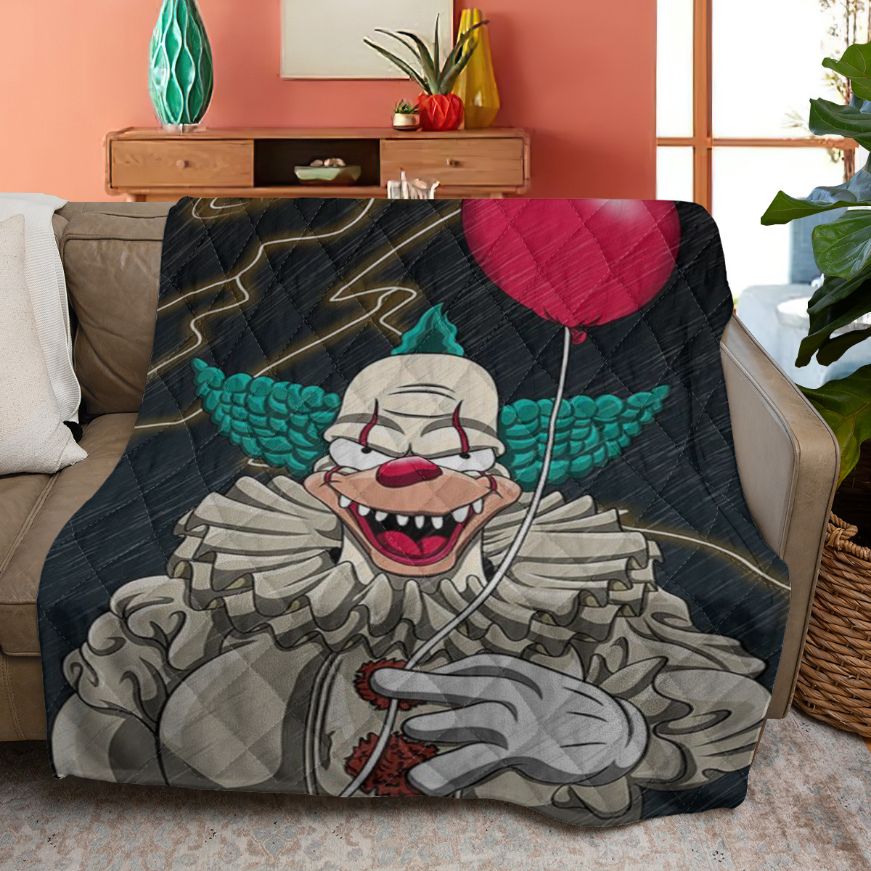 Want A Balloon Bart It Horror Film Quilt Blanket