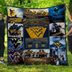 West Virginia Mountaineers Quilt Blanket 9