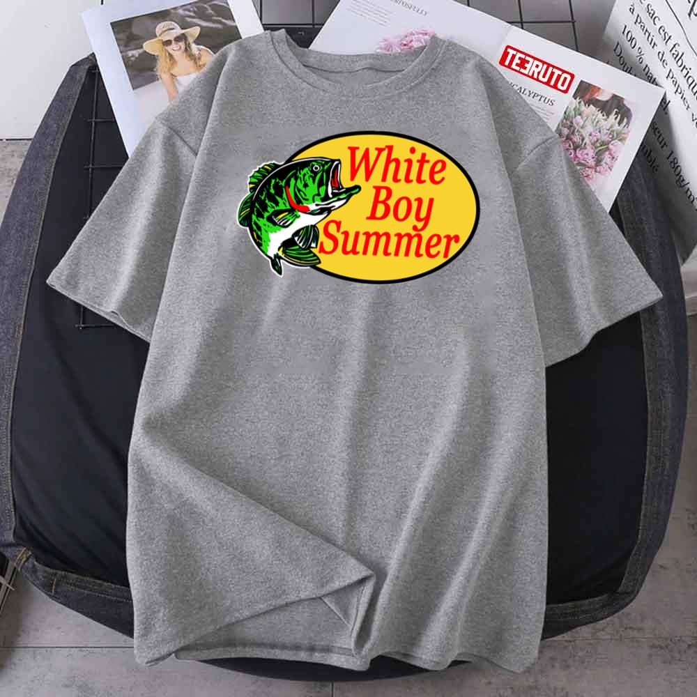 White Boy Summer Drop Fishing Vintage Unisex T-Shirt