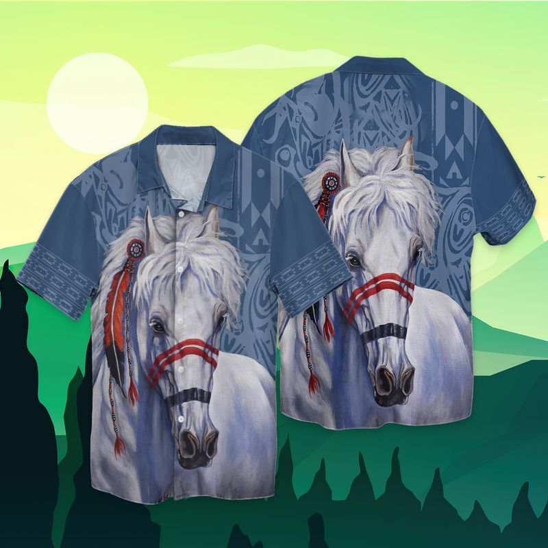 White Horse Hawaiian Shirt