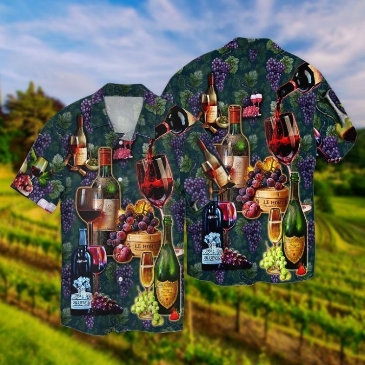 Wine Grapes Hawaiian Shirt