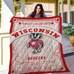 Wisconsin Badgers Quilt Blanket 4