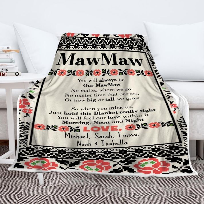You Will Always Be Our Grandma Personalized Blanket For Grandma From Grandkids Birthday
