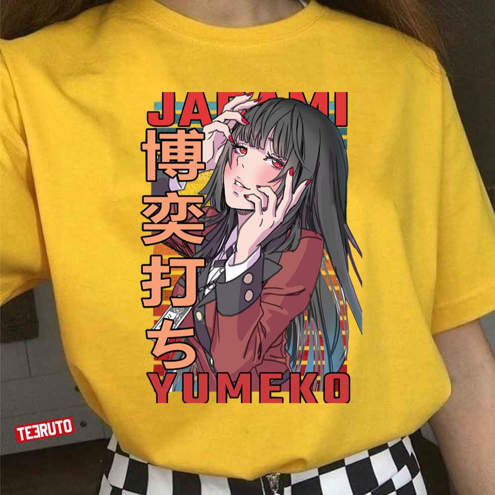 Yumeko Jabami Kakegurui Anime Manga Retro Design Unisex T-Shirt