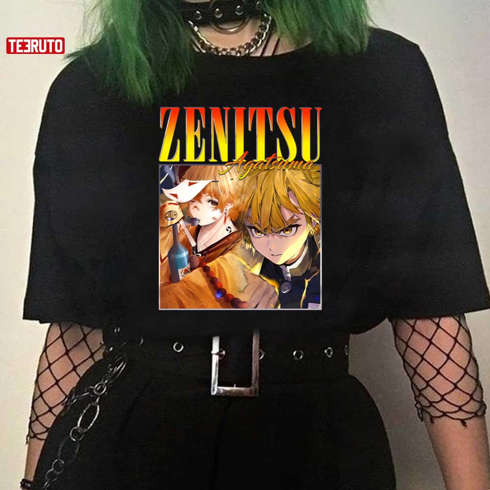 Zenitsu Agatsuma Anime Homage Demon Slayer Unisex T-Shirt